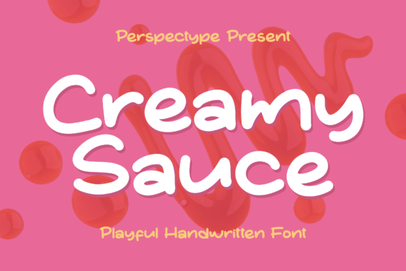 Creamy Sauce Font Poster 1