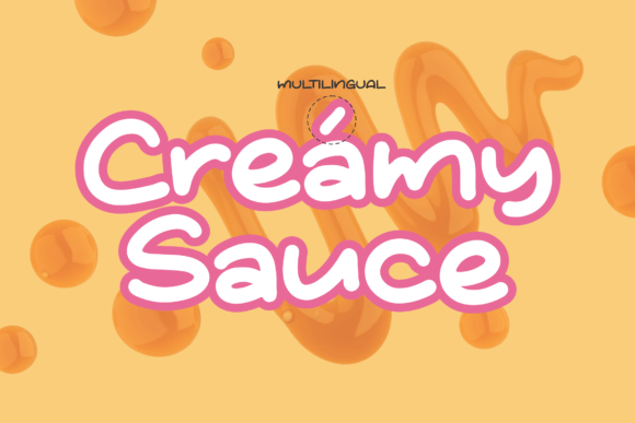 Creamy Sauce Font Poster 12