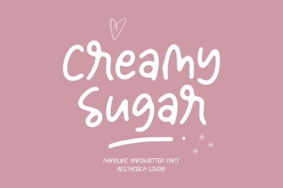 Creamy Sugar Font Poster 1