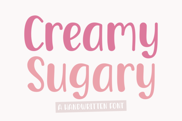 Creamy Sugary Font Poster 1