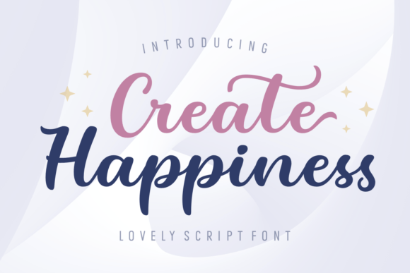Create Happiness Font Poster 1