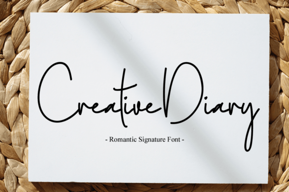 Creative Diary Font Poster 1