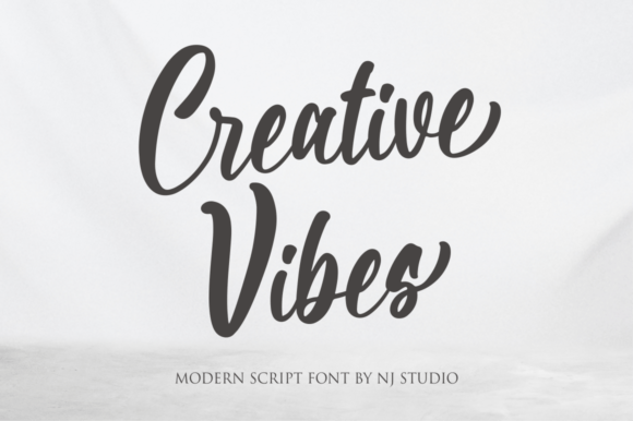 Creative Vibes Font Poster 1