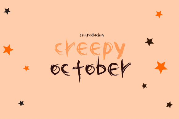 Creepy October Font