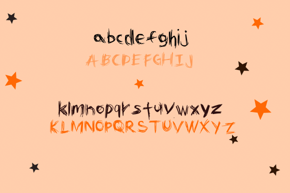 Creepy October Font Poster 2