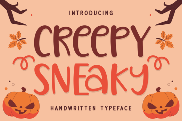 Creepy Sneaky Font Poster 1