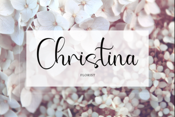 Cristina Maliyah Font Poster 3