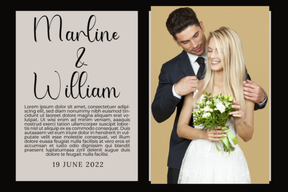 Cristina Maliyah Font Poster 6