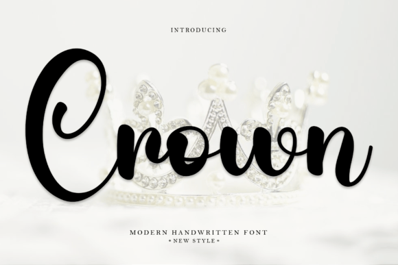 Crown Font Poster 1