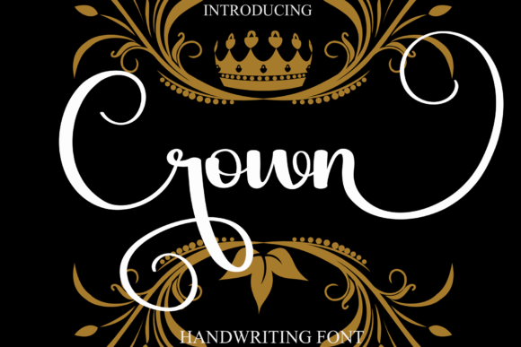 Crown Font Poster 1