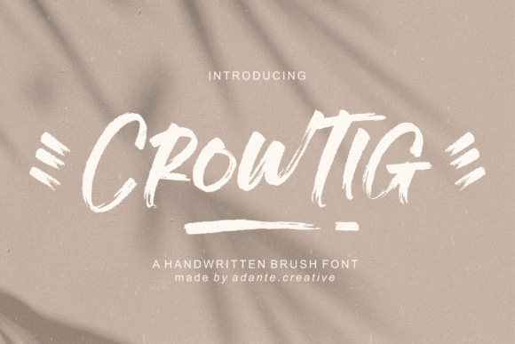 Crowtig Font Poster 1