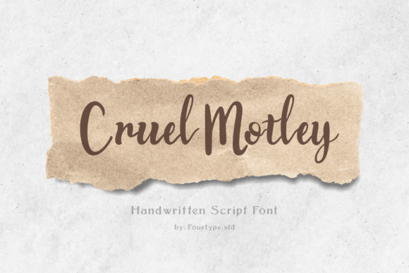 Cruel Motley Font Poster 1