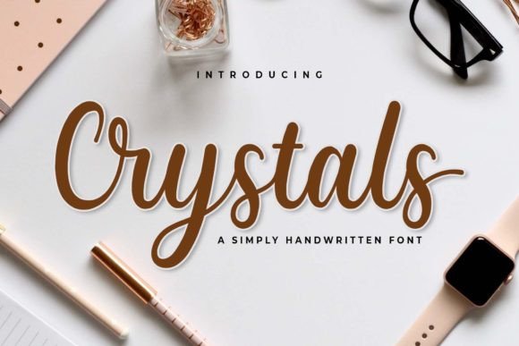 Crystals Font Poster 1