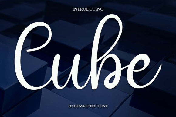 Cube Font Poster 1