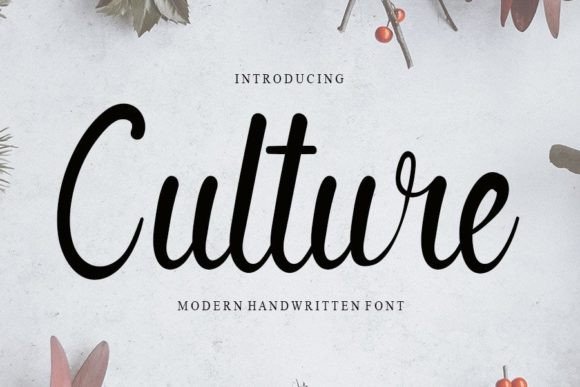 Culture Font Poster 1