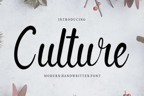 Culture Font Culture Font Poster 1