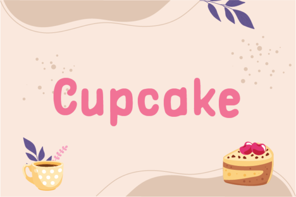 Cupcake Font Cupcake Font Poster 1