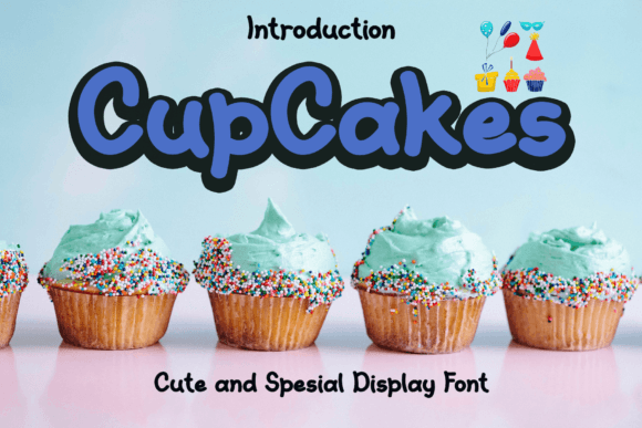 Cupcakes Font Poster 1