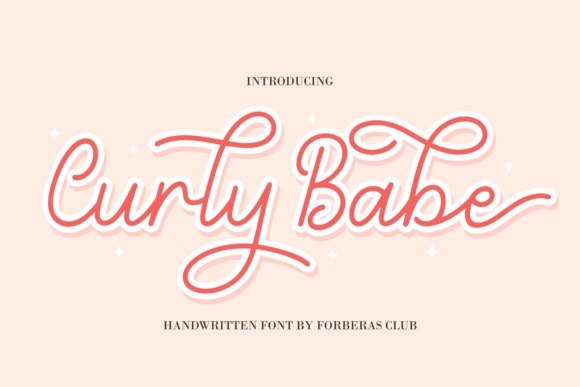 Curly Babe Font Poster 1