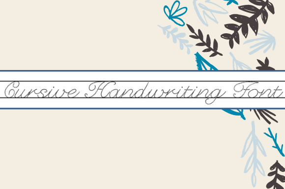 Cursive Handwriting Font Poster 1