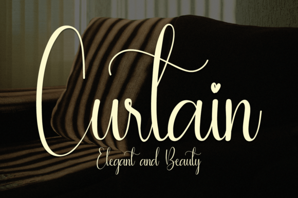 Curtain Font Poster 1