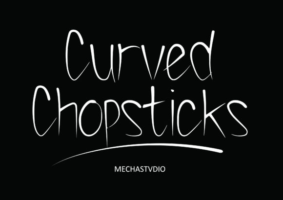 Curved Chopstick Font