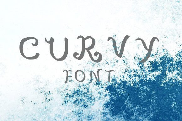 Curvy Font