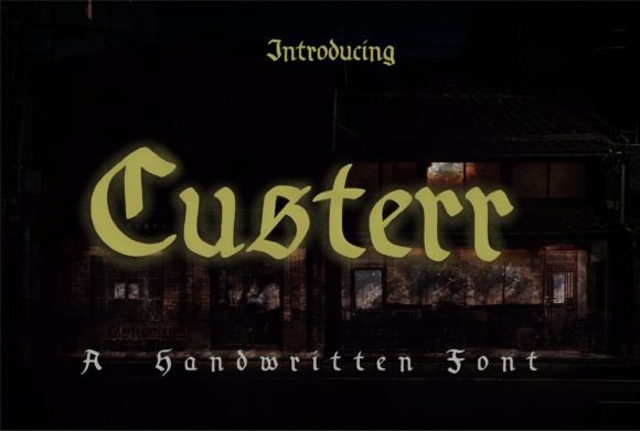 Custerr Font Poster 1