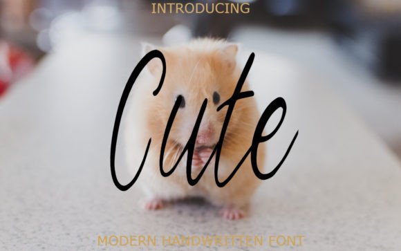 Cute Font Poster 1