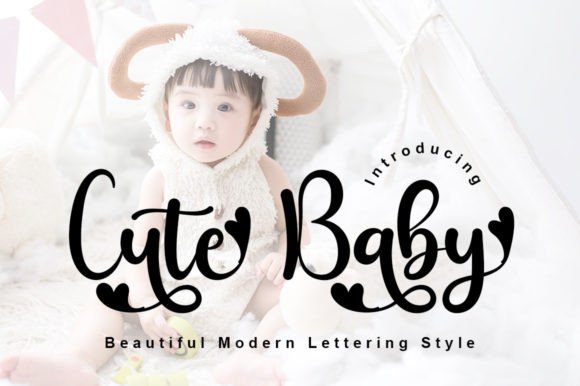 Cute Baby Font Poster 1