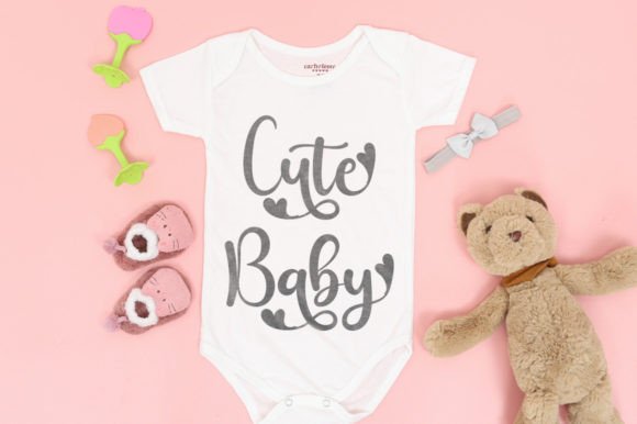 Cute Baby Font Poster 2