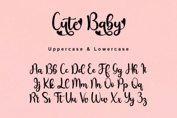 Cute Baby Font Poster 6