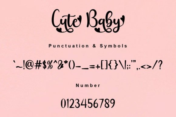 Cute Baby Font Poster 7