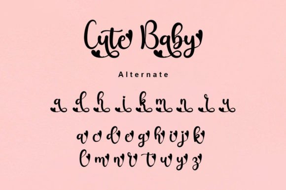 Cute Baby Font Poster 8