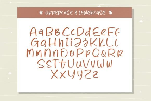 Cute Bear Font Poster 12