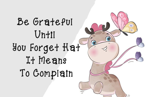 Cute Deer Font Poster 4