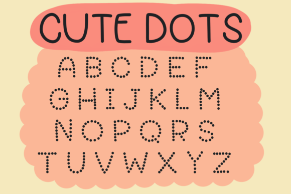 Cute Dots Font Poster 1