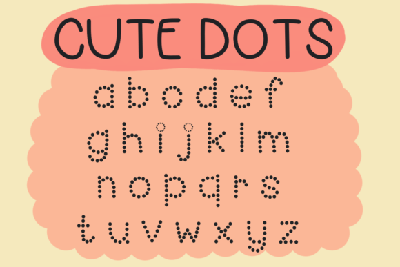 Cute Dots Font Poster 2
