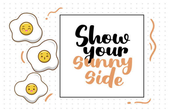 Cute Egg Font Poster 3