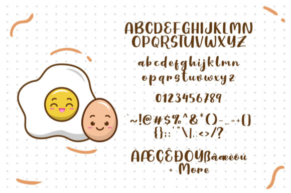 Cute Egg Font Poster 4