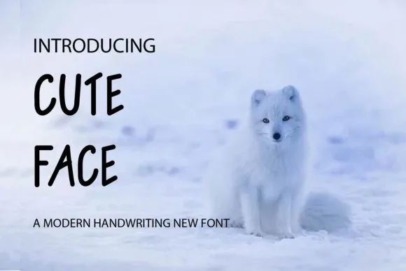 Cute Face Font Cute Face Font Poster 1