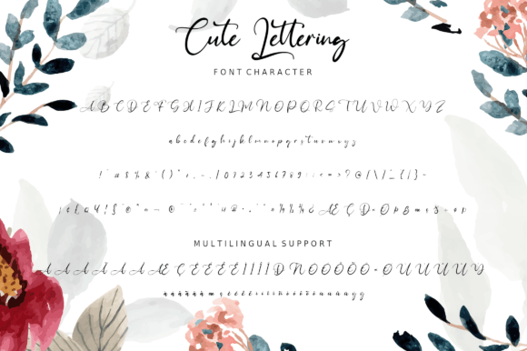 Cute Lettering Font Poster 4