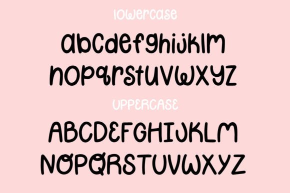 Cute Lipstick Font Poster 2