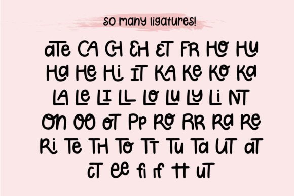 Cute Lipstick Font Poster 7