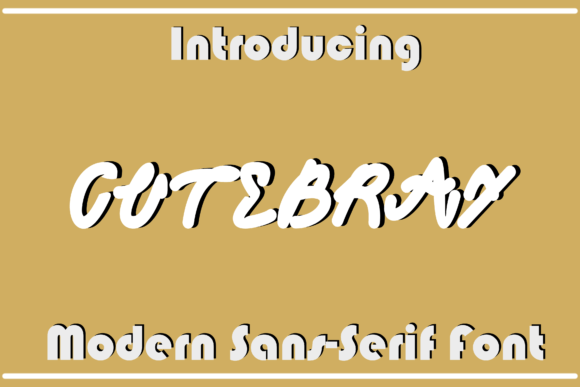 Cutebray Font Poster 1