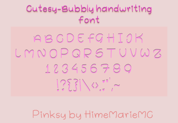 Cutesy Bubbly Font