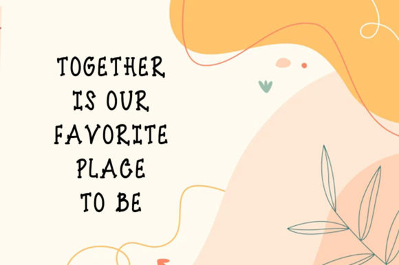 Cutie Cutie Font Poster 4