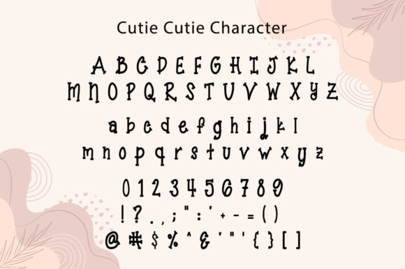 Cutie Cutie Font Poster 5