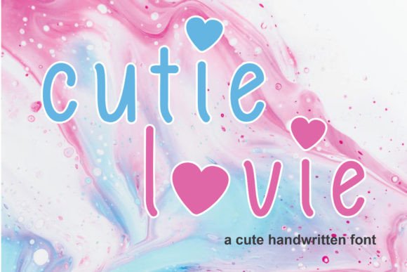 Cutie Lovie Font Poster 1