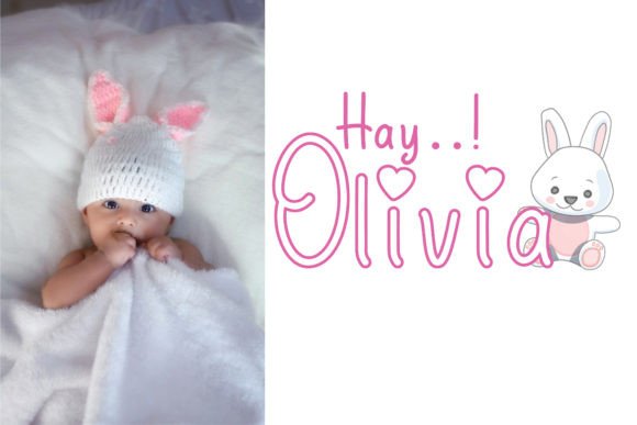 Cutie Lovie Font Poster 2